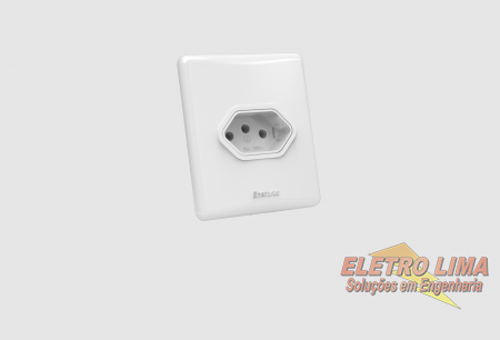 Tomada 2P+T 10A  - Cod 359 - Linha E -  Enerbras