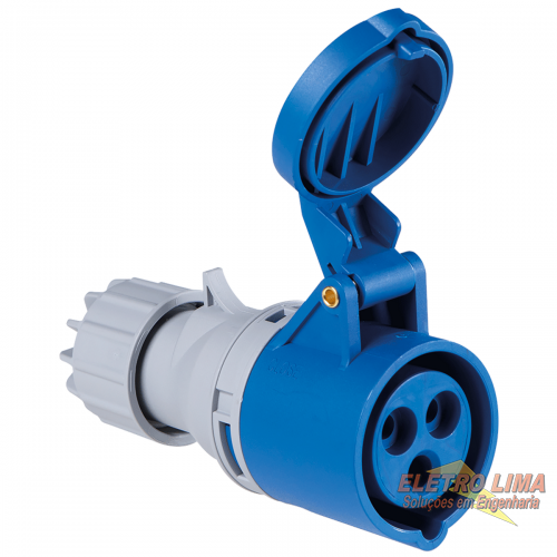 Tomada De Acoplamento Industrial 2P+T 220V - 16A - Cod 8093 - Tramontina Tramontina
