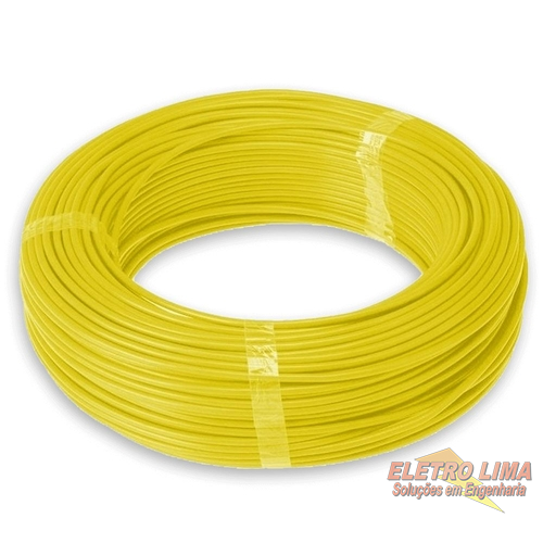 Cabo Flexivel 750V Amarelo - 10mm - Cod 3646 -  Conduspar / Corfio / Sil