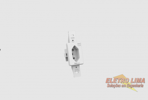 Tomada Vertical 2P+T 10A - Cod 2305 - Artis -  Enerbras
