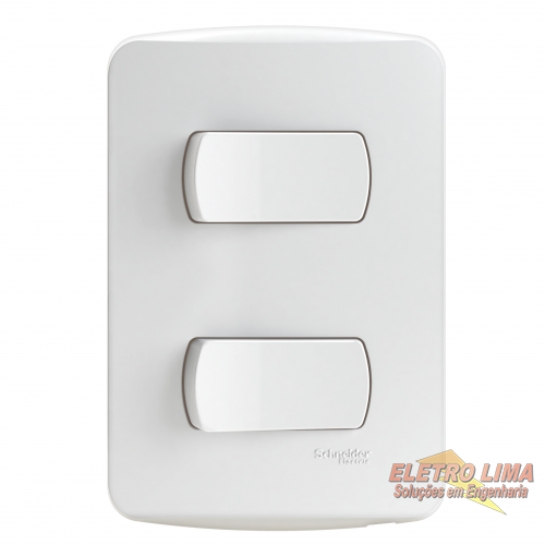 Conjunto 2 Interruptores Simples - Cod 6776 - Miluz -  Schneider