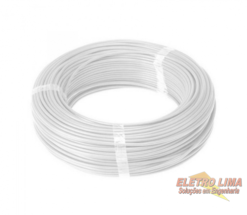 Cabo Flexivel 750V Branco - 4,0mm - Cod 1962 -  Conduspar / Corfio / Sil