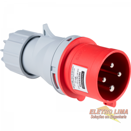Plug Movel Industrial 3P+T 380V - 32A - Cod 6988 -  Tramontina