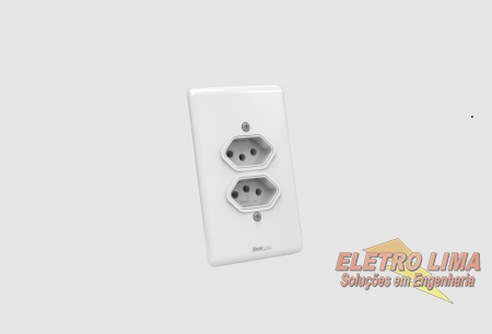 Tomada Dupla 2P+T 20A  - Cod 1505 - Artis - Enerbras