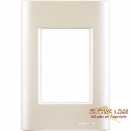 Placa + Suporte 2x4 - 3 Modulos - Cod 9044 - Giz -  Tramontina